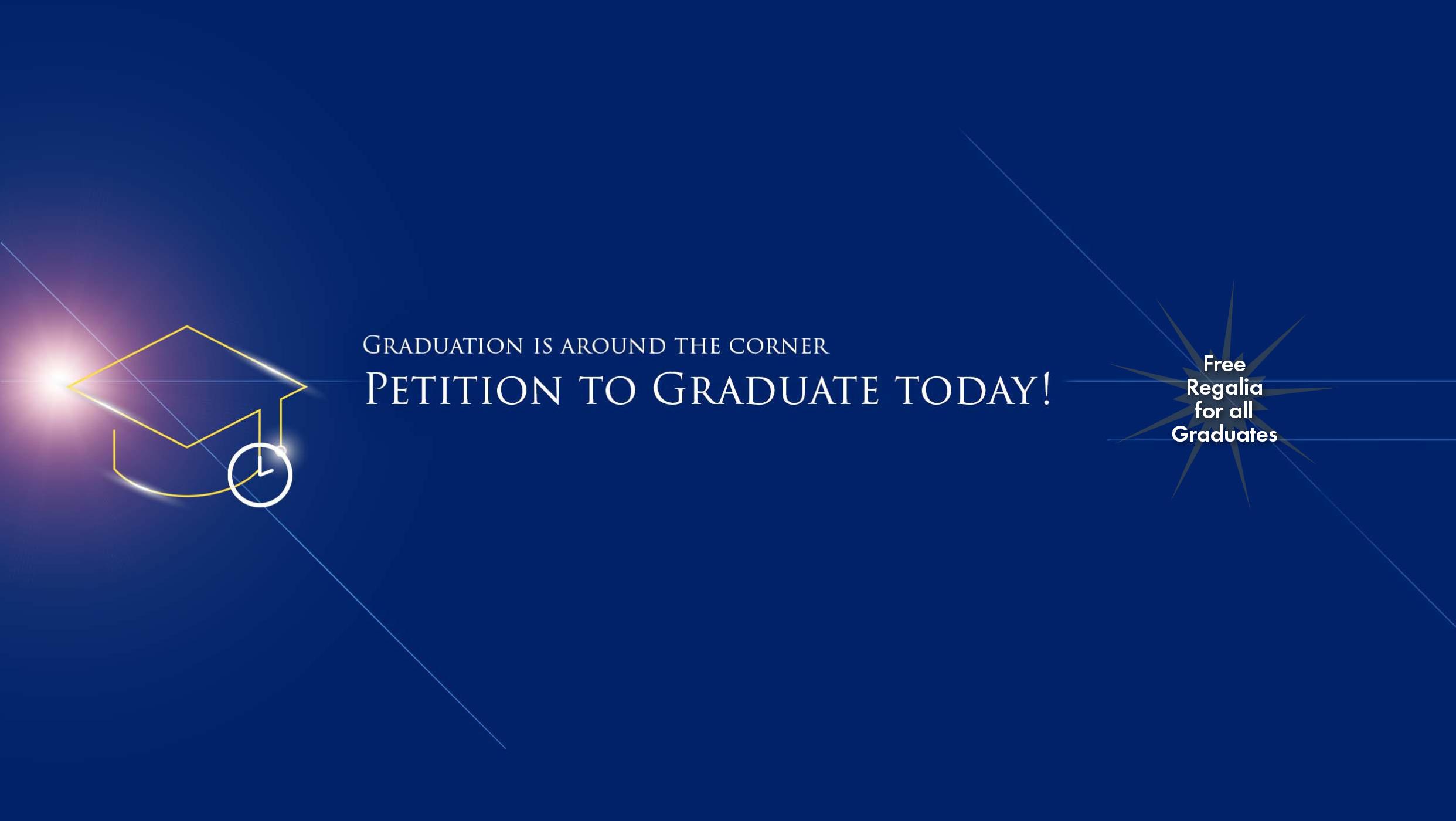 Petition To Graduate Banner