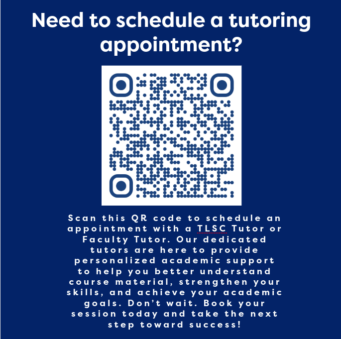 QR Code for tutoring appointment